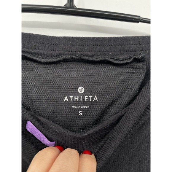 Athleta Womens Contender 2 in 1 Skirt‎ Attached Black Capri Legging Size S - Picture 2 of 7